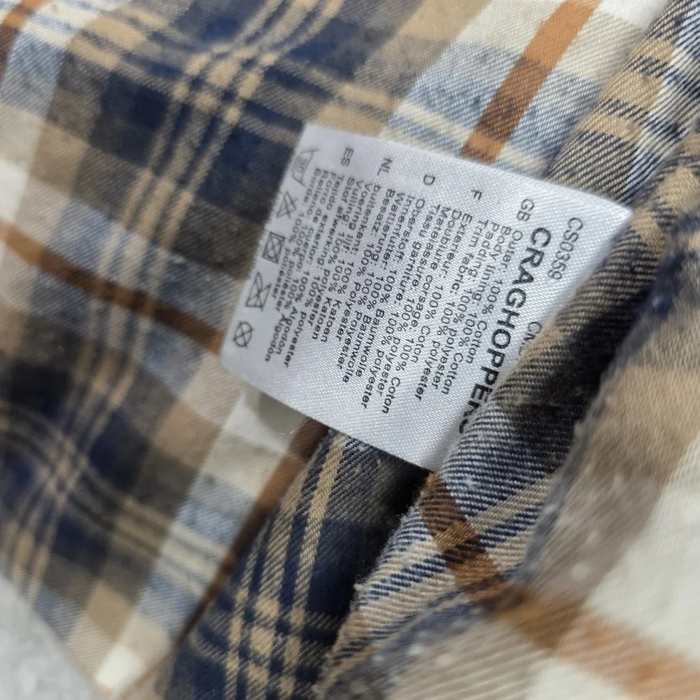 Craghoppers‎ mens puffer Blue Utility vest size Xlarge Flannel Lining